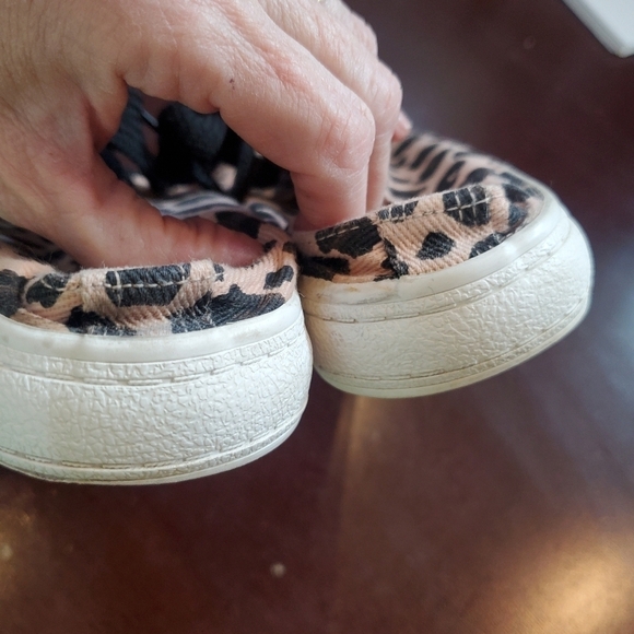 Rocket Dog Athena Safari Pink Leopard Plush Foam Zone Sz. 8 Slipon Sneaker - Picture 6 of 8